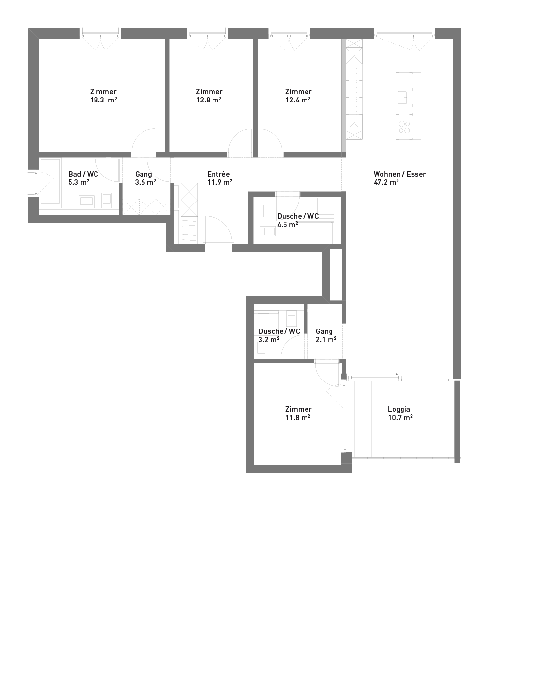 5.5 Zimmer-Wohnung, 3.OG, Spiserstrasse 12